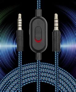 2m Aux Cord with Mute & Volume Control