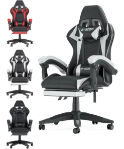 Gaming Chair with Lumbar Cushion