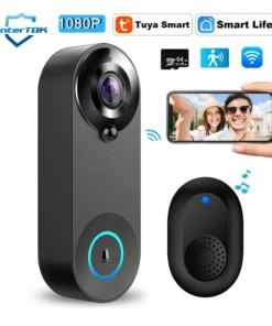 1080P Wireless Video Doorbell Camera WiFi Smart Door Bell Tuya Smart Home Security Motion Detect Night Vision Intercom Doorbell